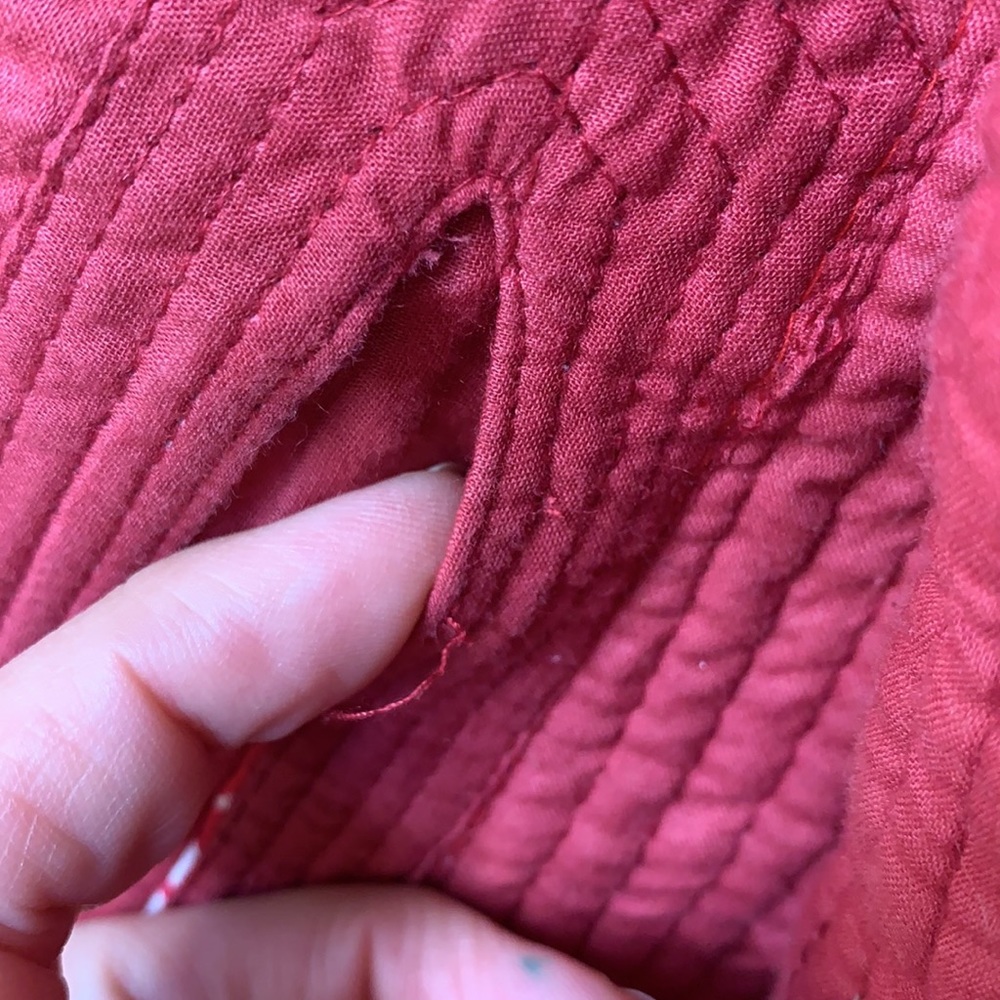 Raspberry Colored Tunic Jacket Size Xl - image 6